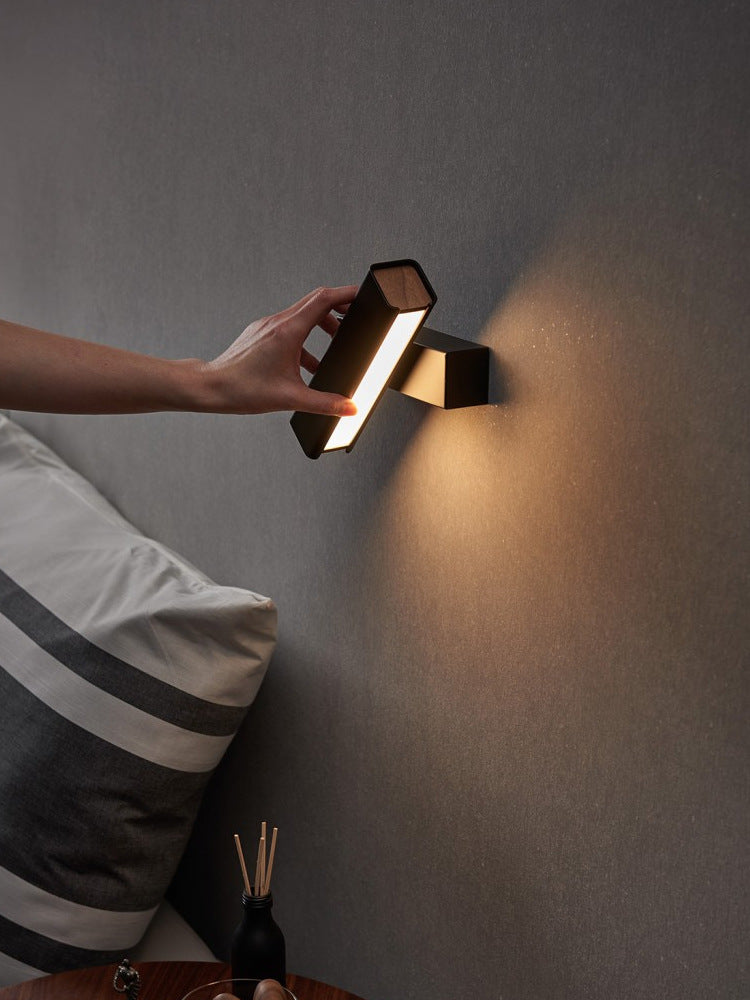 Minimalist Adjustable Rectangular LED Wall Sconce