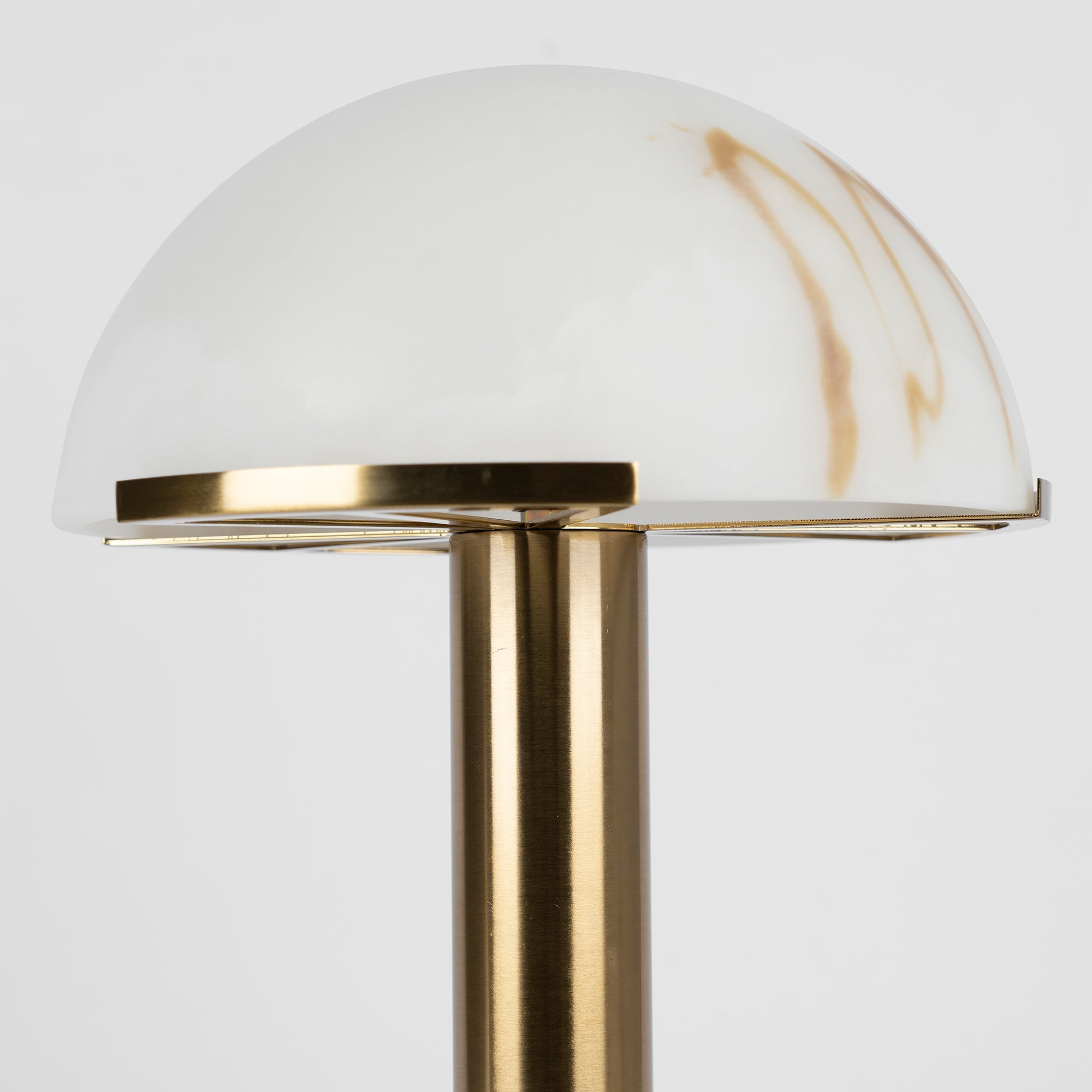 Art Deco Table Lamp with Hemispherical Shade