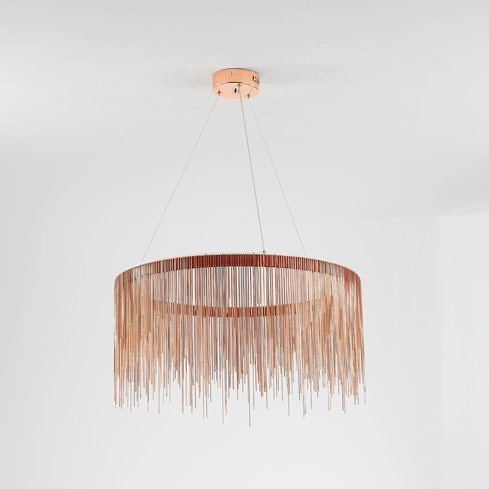 Circular Chandelier - Modern Art Deco Elegance