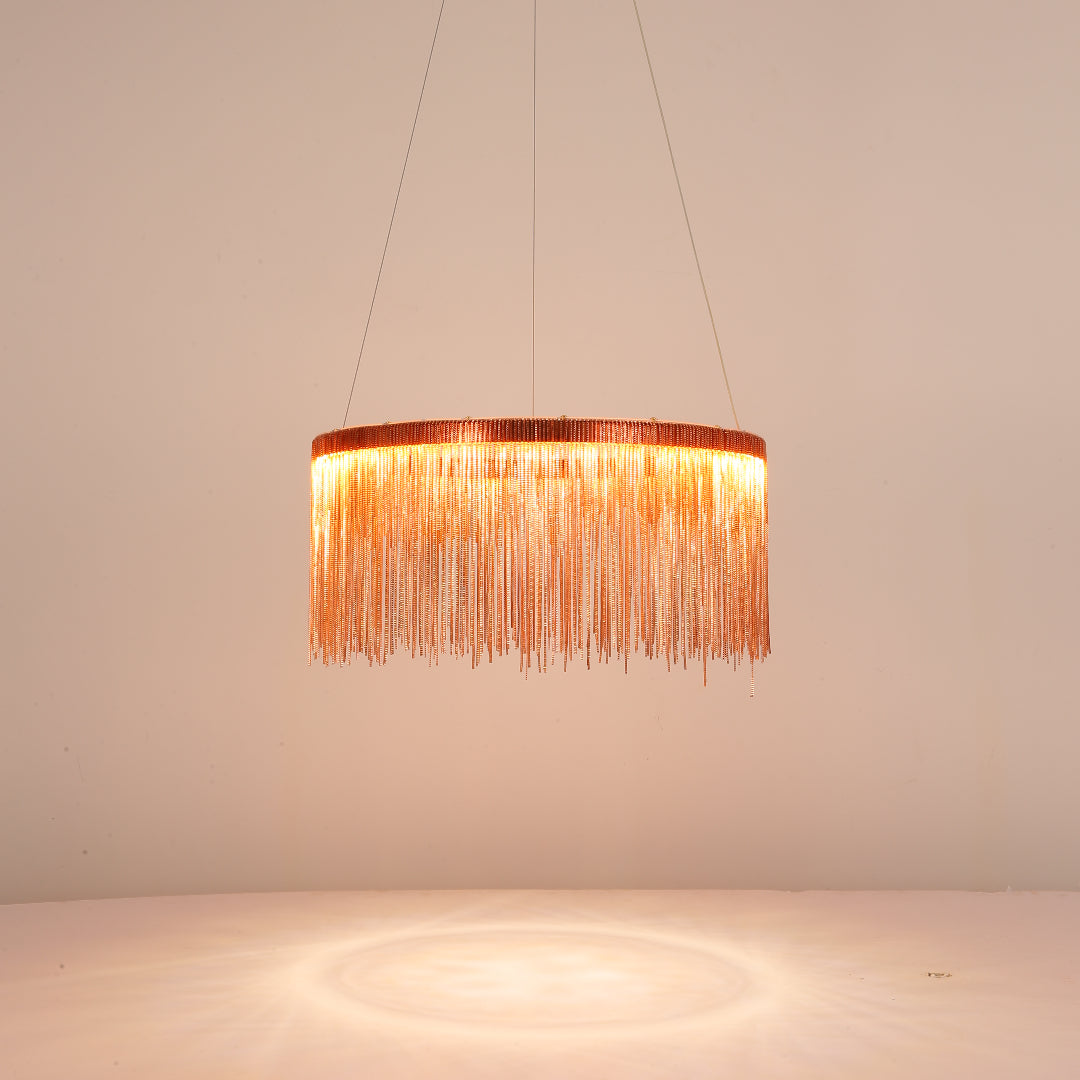 Circular Chandelier - Modern Art Deco Elegance