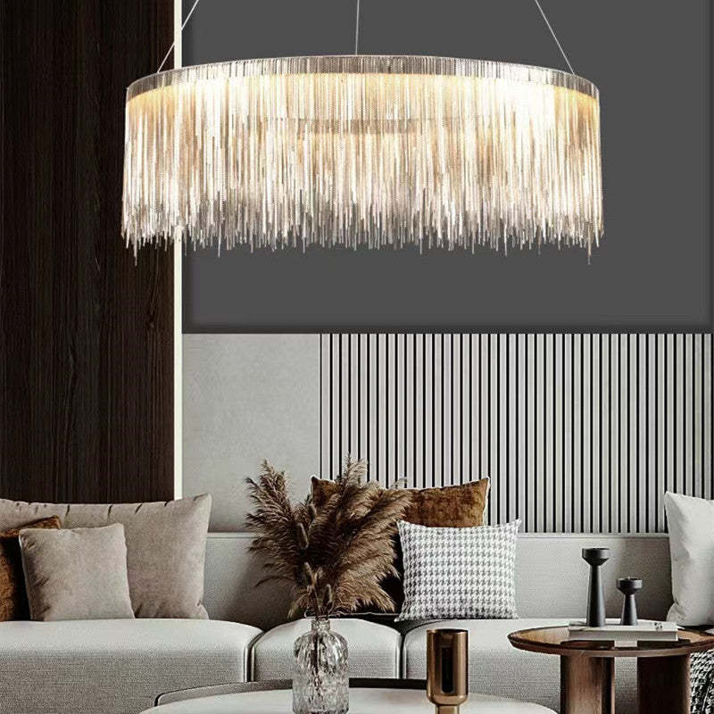 Circular Chandelier - Modern Art Deco Elegance