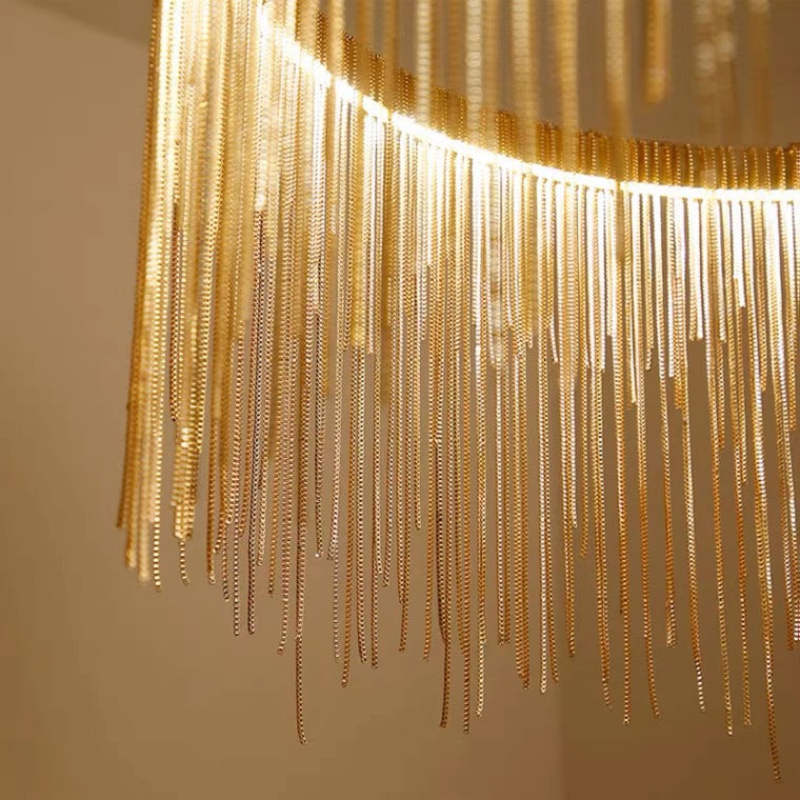 Circular Chandelier - Modern Art Deco Elegance