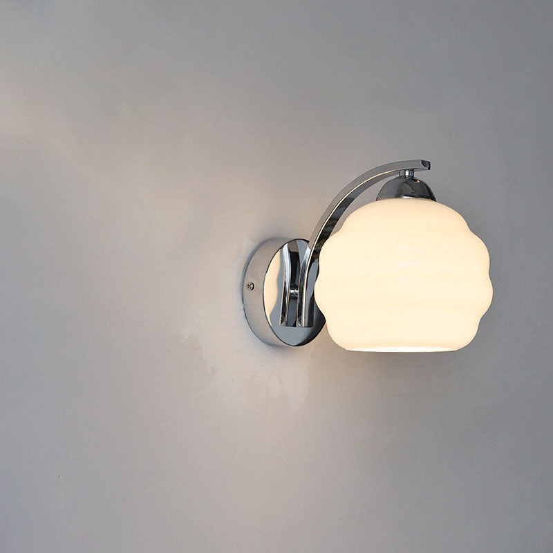 Art Deco Wall Sconce – Smooth Spherical Shade