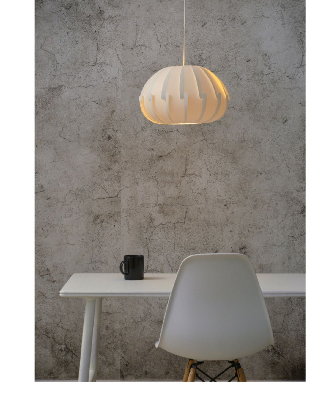 Scandinavian Spherical Pendant Light – Curved Elements