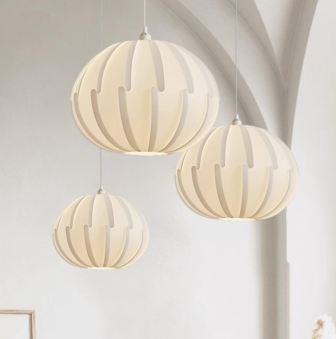 Scandinavian Spherical Pendant Light – Curved Elements