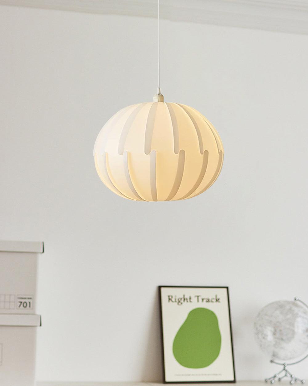 Scandinavian Spherical Pendant Light – Curved Elements