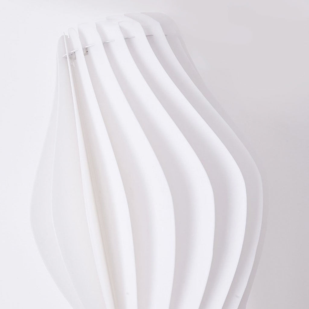 Undulating Minimalist Floor Lamp with LED Dimmer