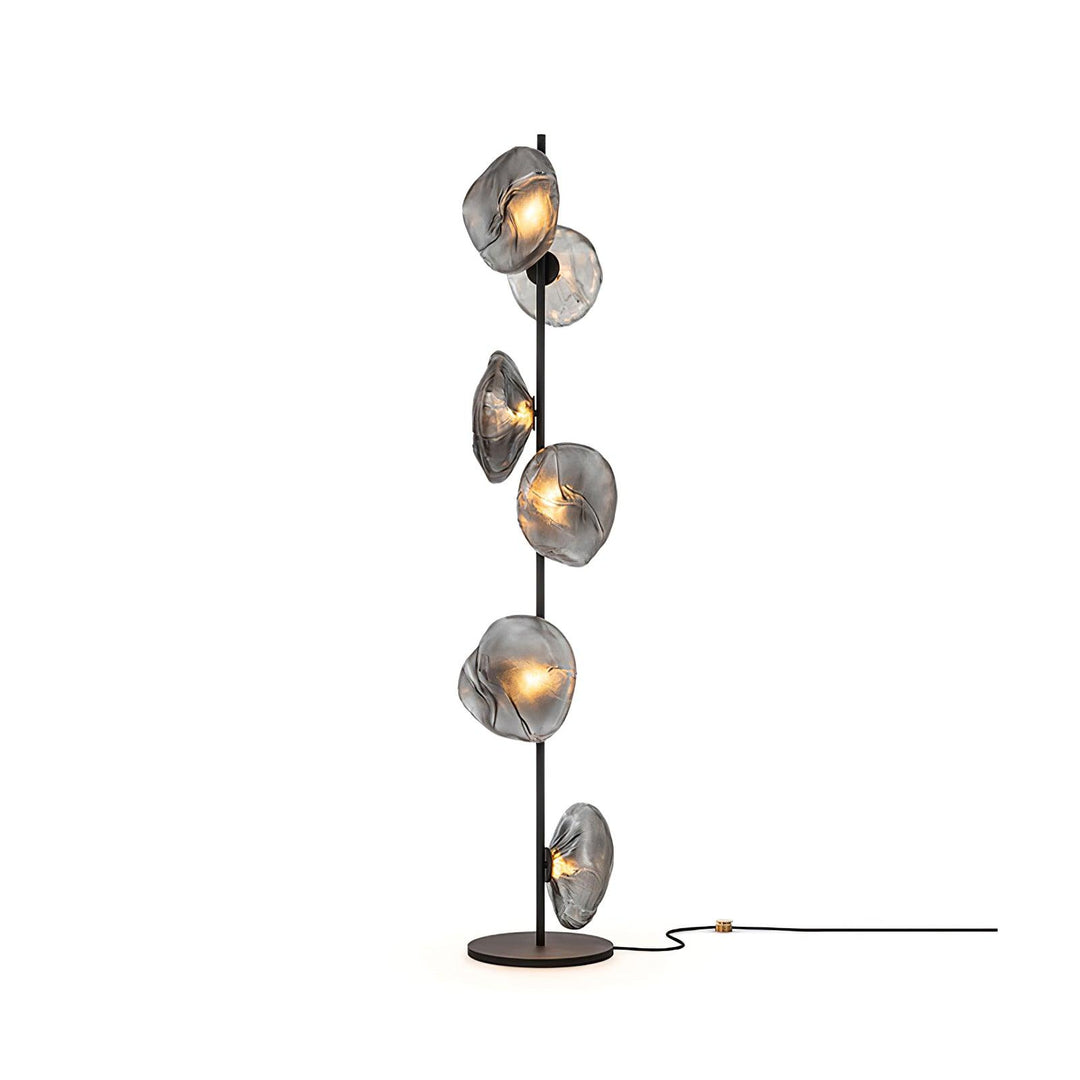 Contemporary Multi-Head Layered Disc Floor Lamp