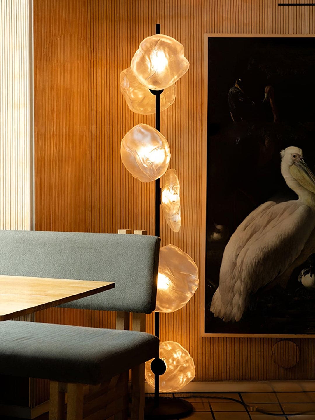 Contemporary Multi-Head Layered Disc Floor Lamp