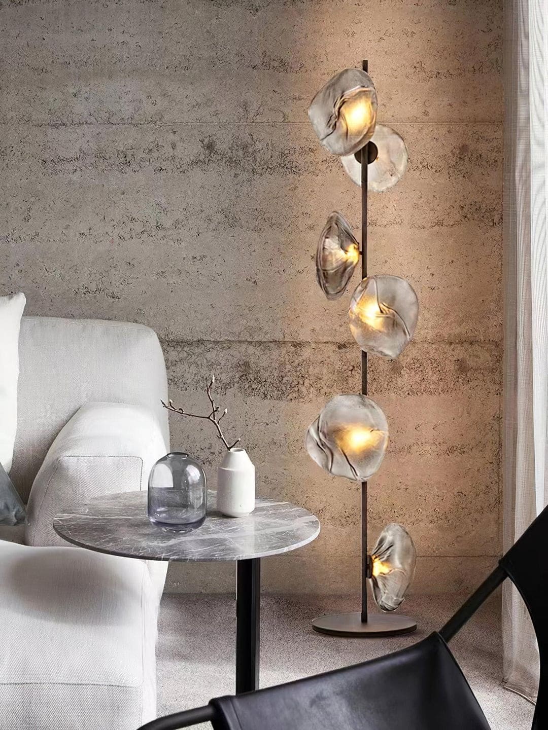 Contemporary Multi-Head Layered Disc Floor Lamp