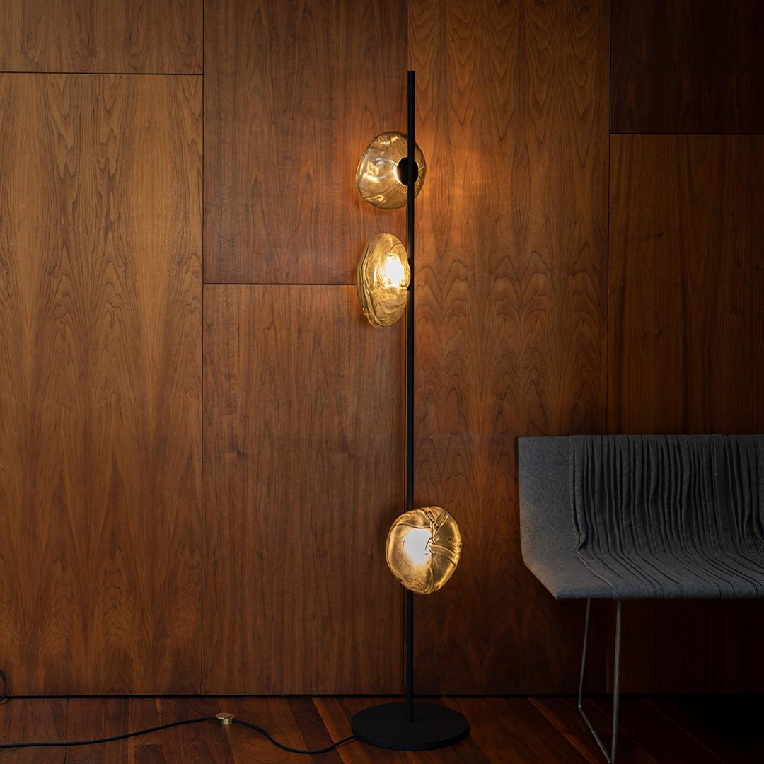 Contemporary Multi-Head Layered Disc Floor Lamp