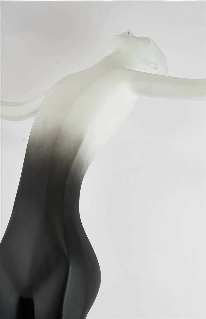 Sculptural Floor Lamp with Spherical LED Arch