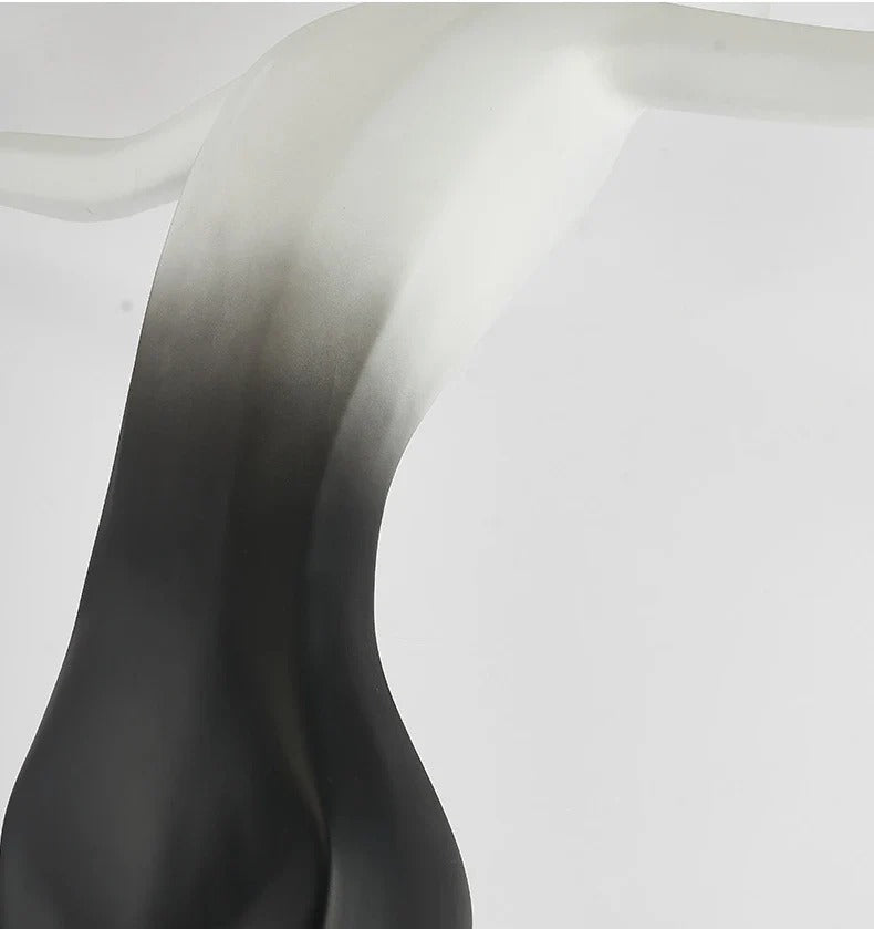 Sculptural Floor Lamp with Spherical LED Arch