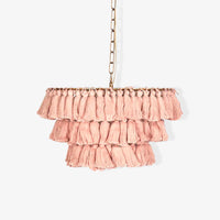 Boho Tiered Chandelier Featuring Layered Fringe