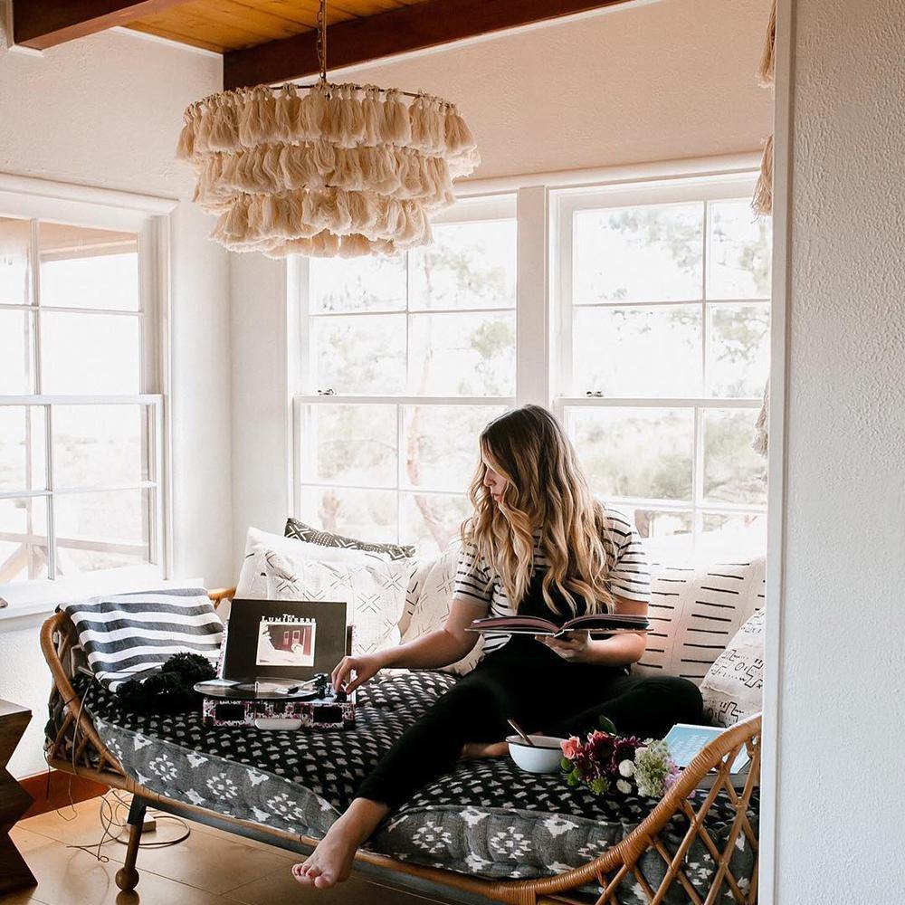 Boho Tiered Chandelier Featuring Layered Fringe