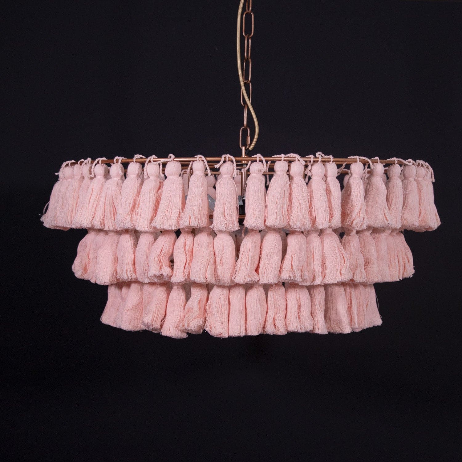 Boho Tiered Chandelier Featuring Layered Fringe