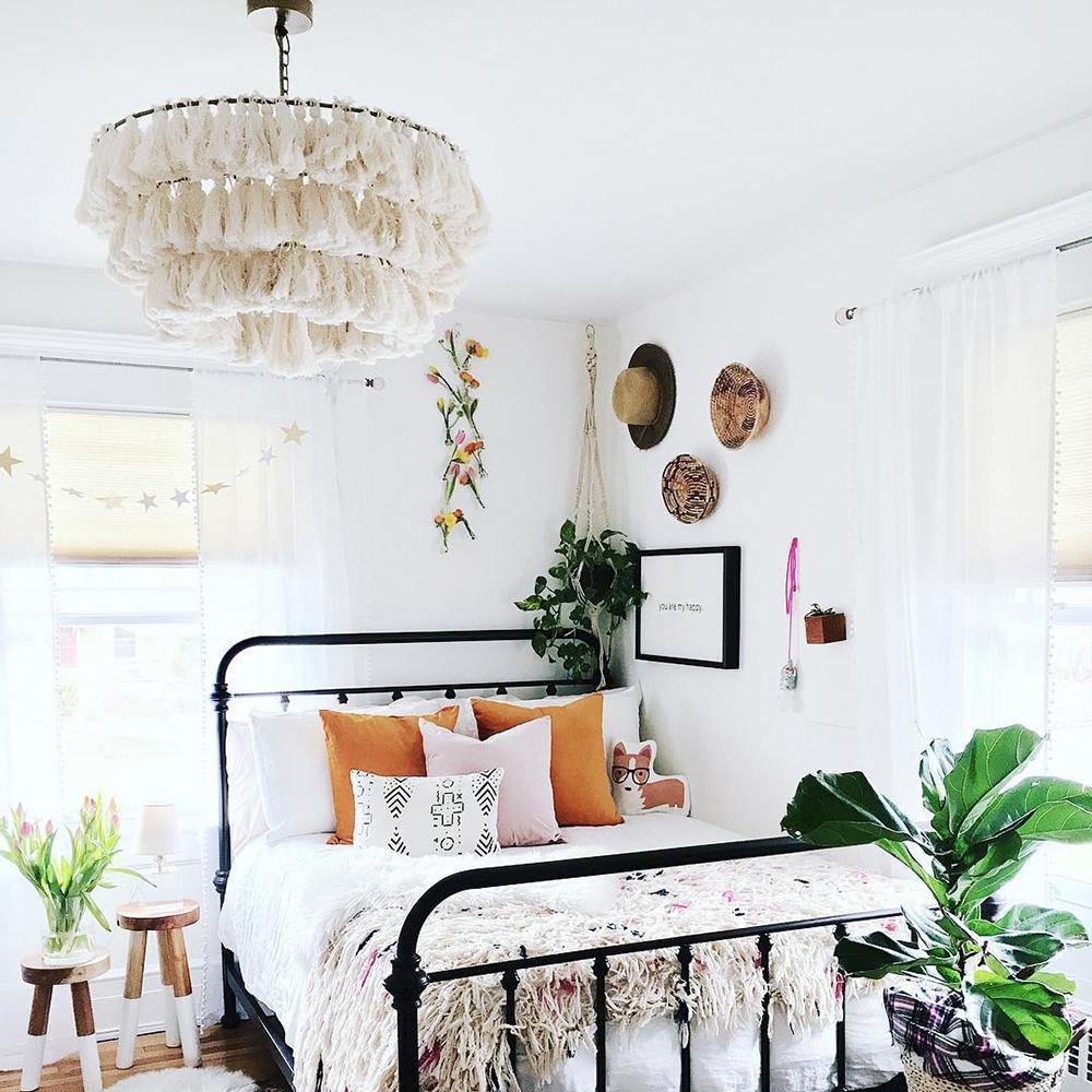 Boho Tiered Chandelier Featuring Layered Fringe