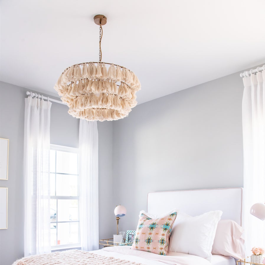 Boho Tiered Chandelier Featuring Layered Fringe