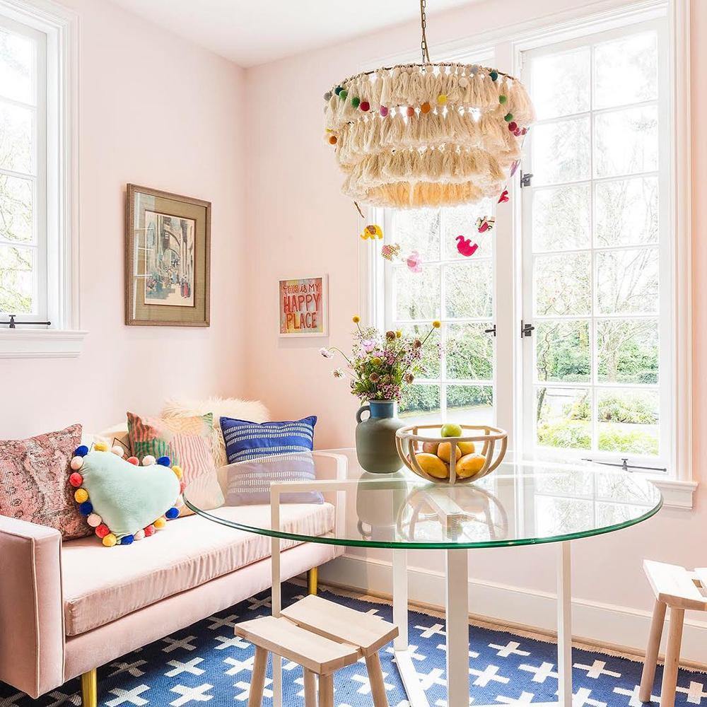 Boho Tiered Chandelier Featuring Layered Fringe