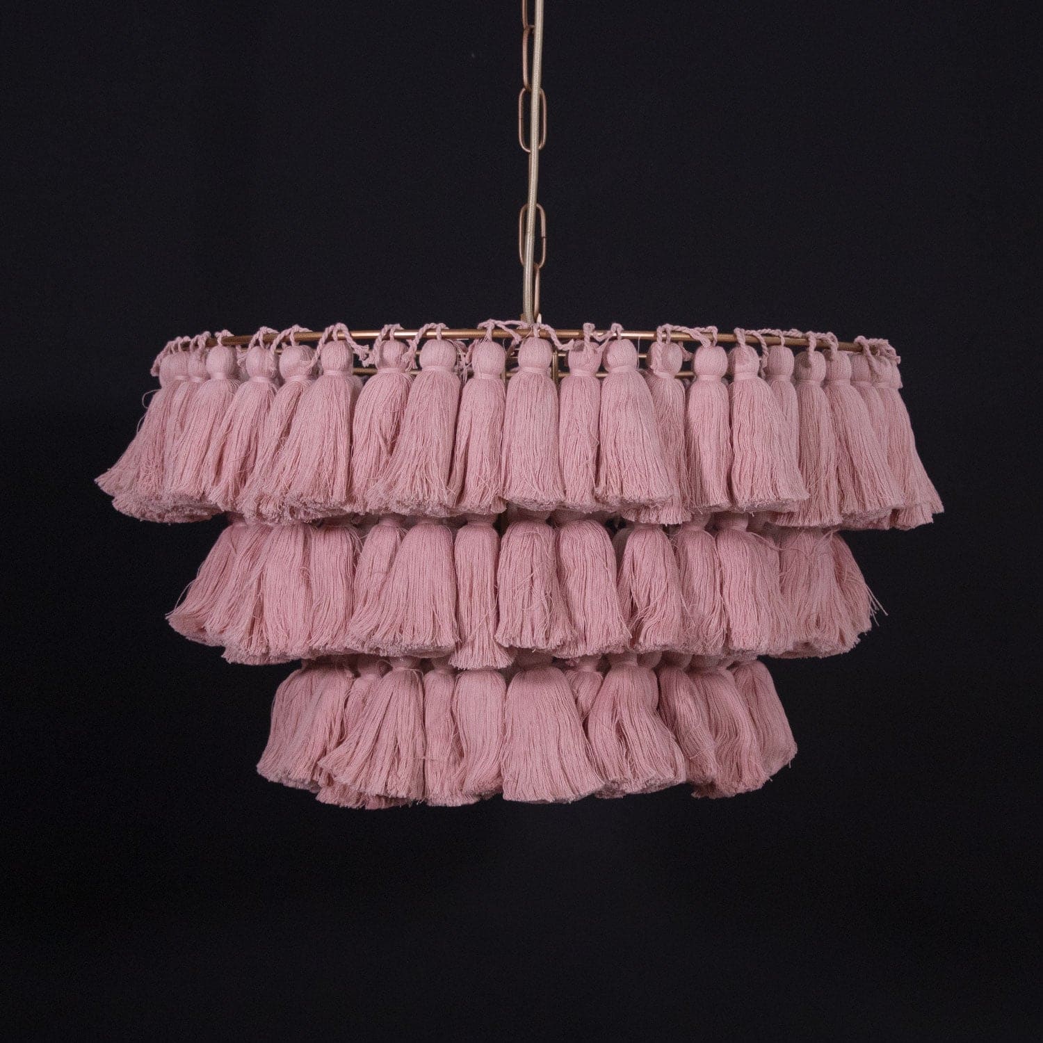 Boho Tiered Chandelier Featuring Layered Fringe