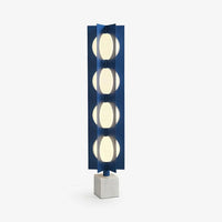 Industrial Floor Lamp With Intersecting LED Plates