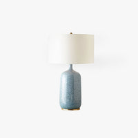 Contemporary Table Lamp with Smooth Drum Shade