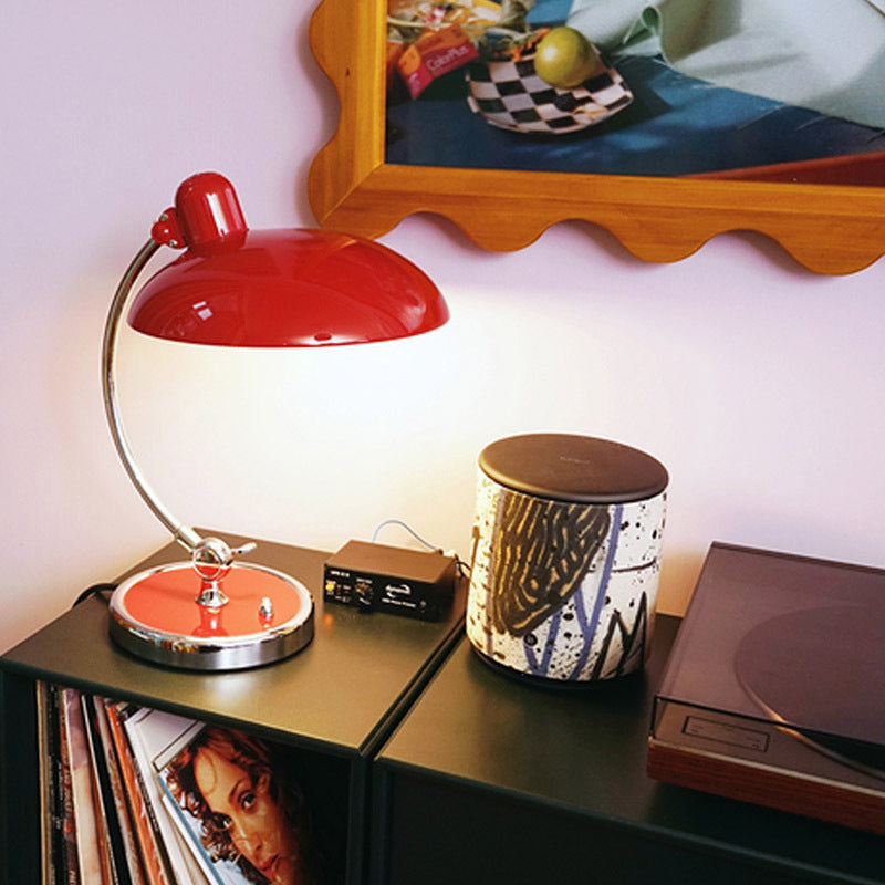 Mid-Century Modern Table Lamp – Dome & Curved