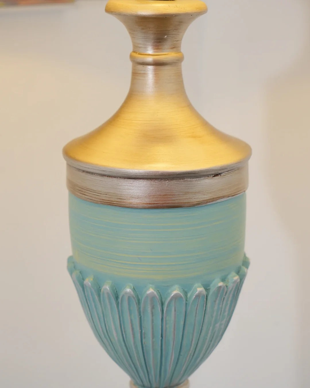 Traditional Floor Lamp with Slender Conical Shade