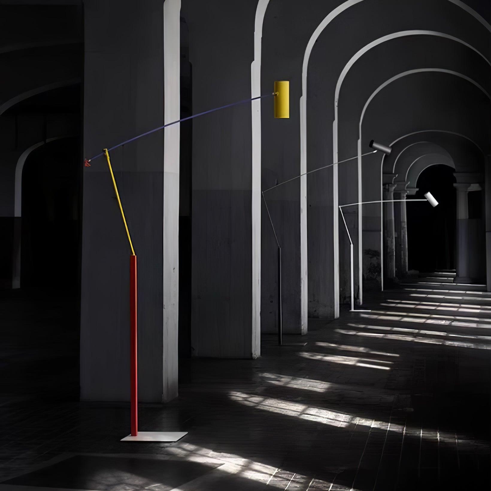 Bauhaus LED Floor Lamp with Cylindrical Form
