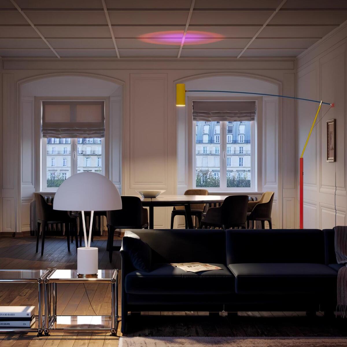 Bauhaus LED Floor Lamp with Cylindrical Form