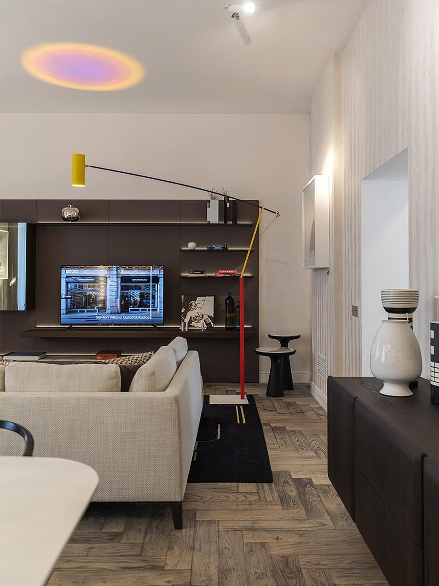 Bauhaus LED Floor Lamp with Cylindrical Form