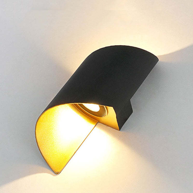Spiral Minimalist Wall Sconce with integrated LED