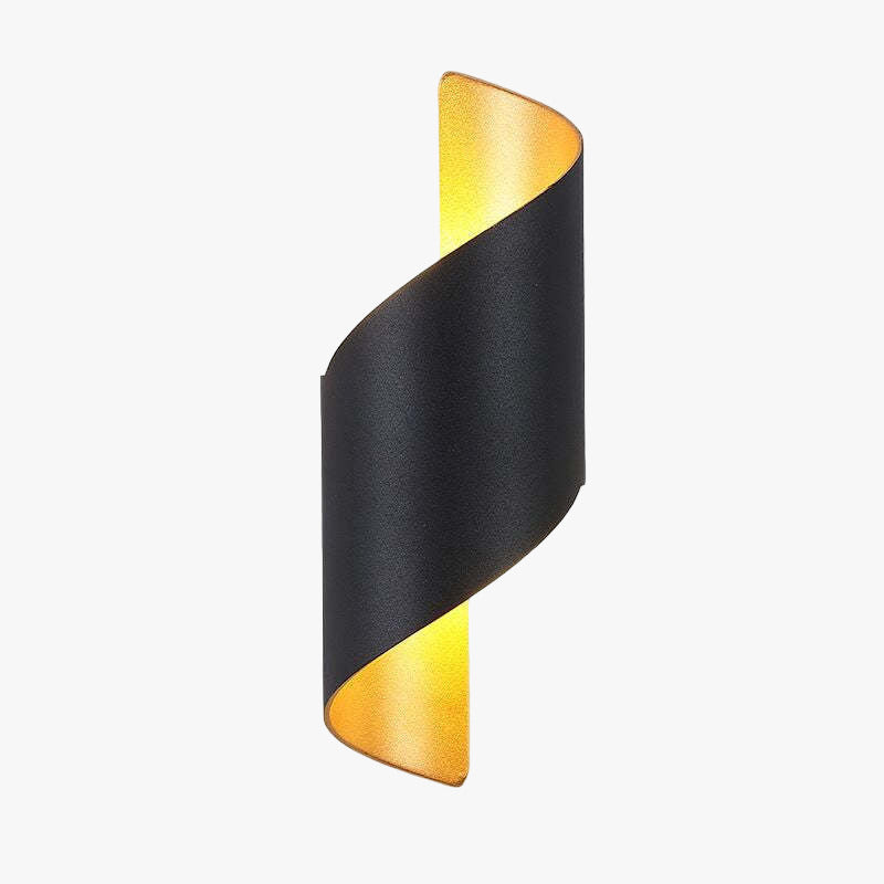 Spiral Minimalist Wall Sconce with integrated LED