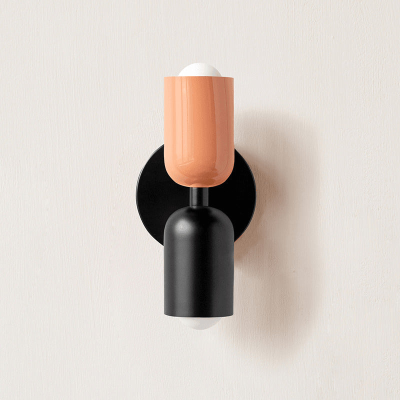 Contemporary Double-Head Wall Light – Vibrant Colors