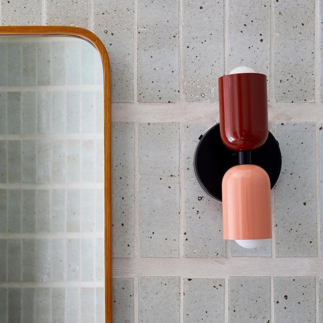 Contemporary Double-Head Wall Light – Vibrant Colors