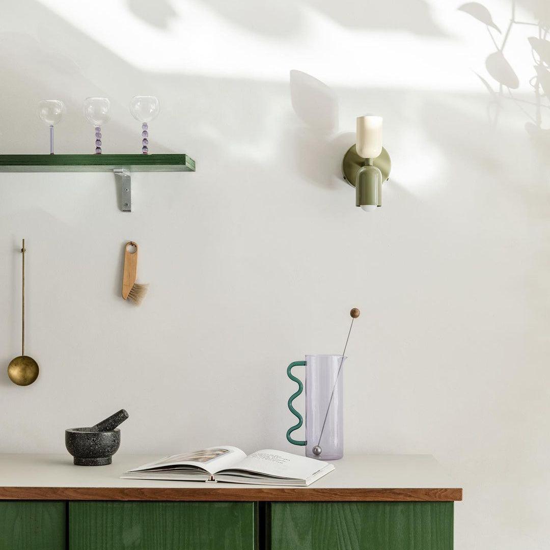 Contemporary Double-Head Wall Light – Vibrant Colors