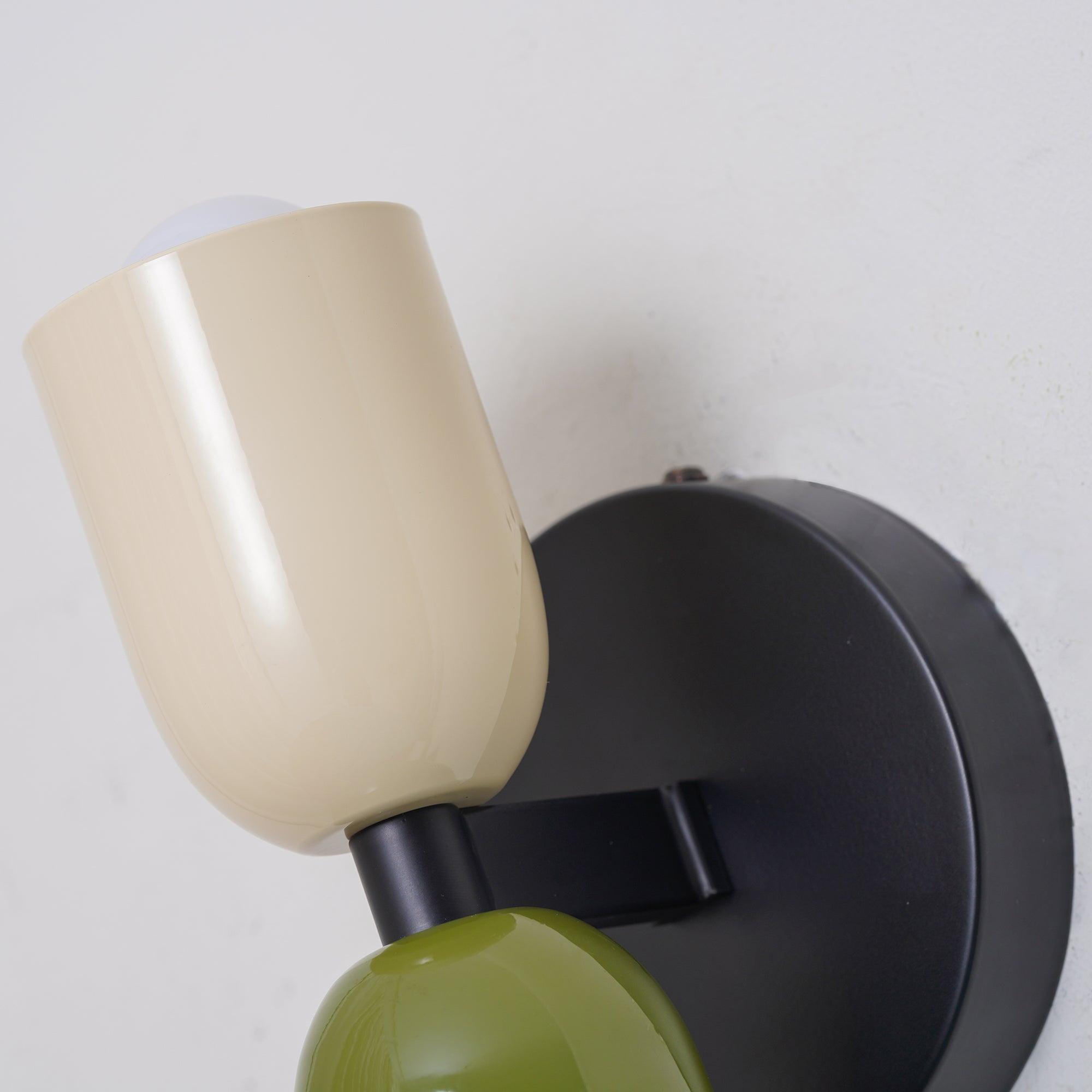 Contemporary Double-Head Wall Light – Vibrant Colors