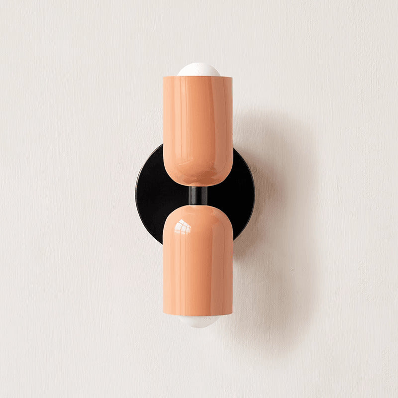Contemporary Double-Head Wall Light – Vibrant Colors