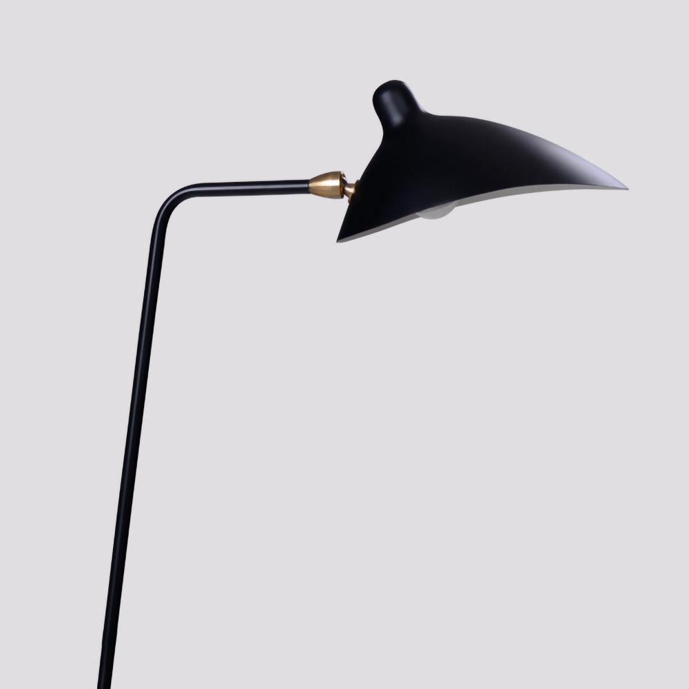 Minimalist Floor Lamp with Curved Cone Tripod