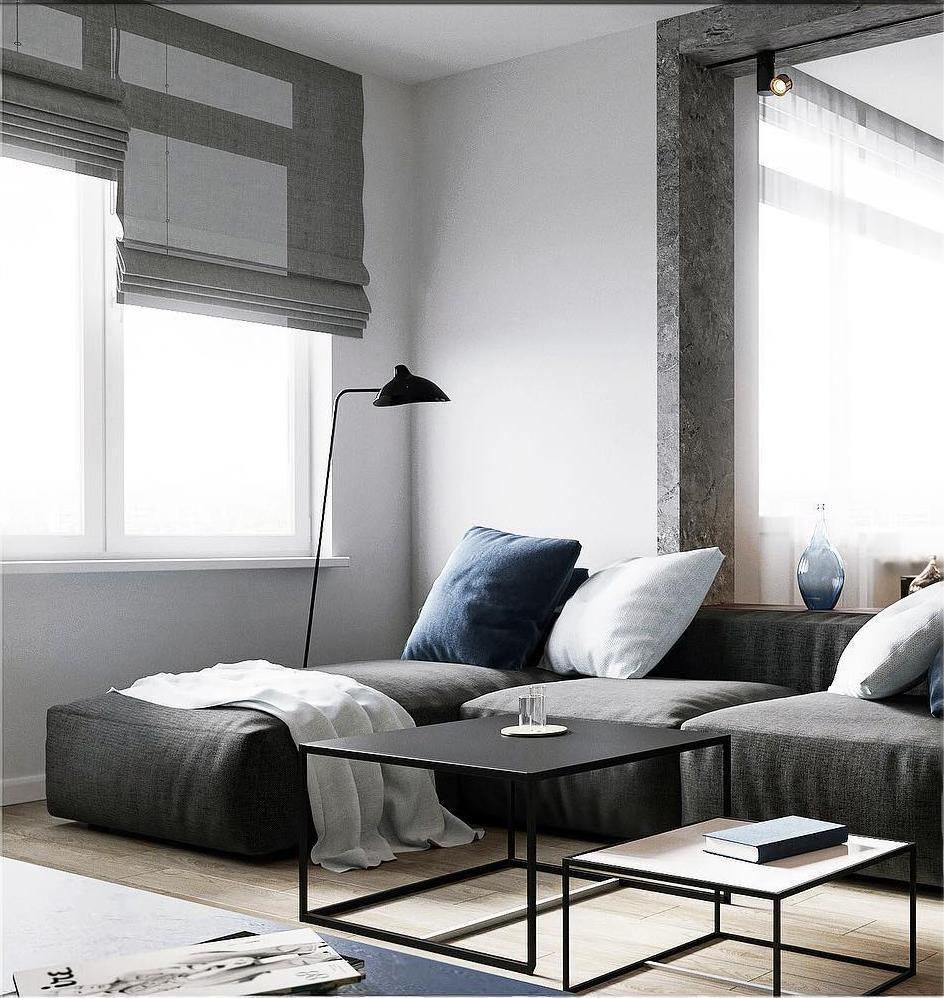Minimalist Floor Lamp with Curved Cone Tripod