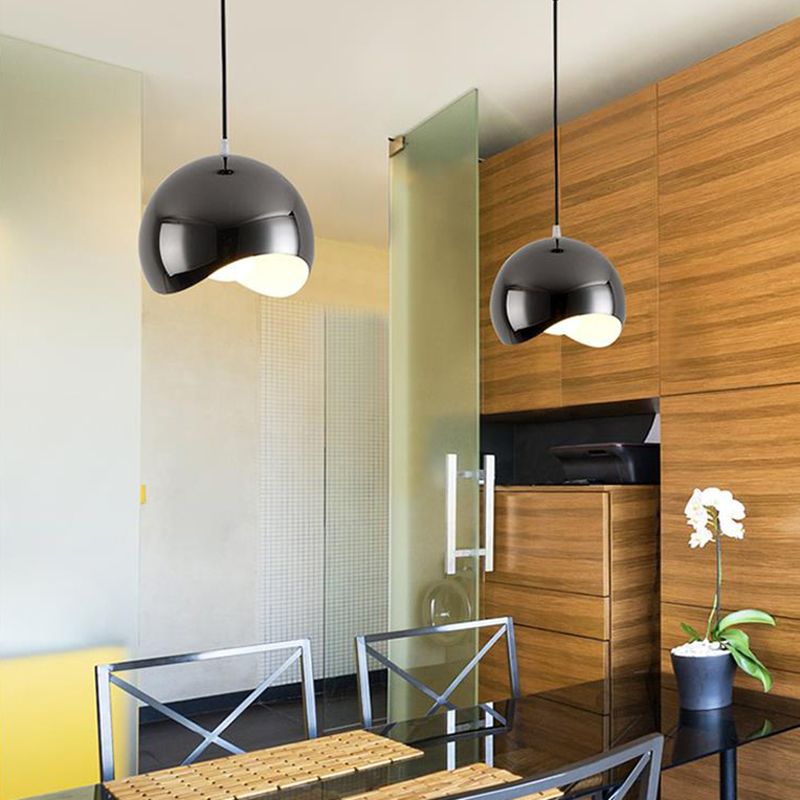 Minimalist Wavy Hemispherical with Pendant Lamp