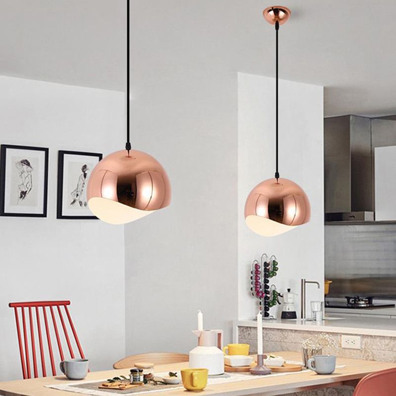 Minimalist Wavy Hemispherical with Pendant Lamp