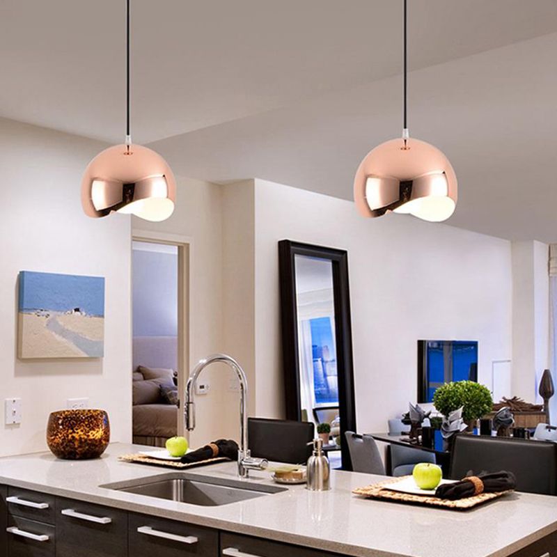 Minimalist Wavy Hemispherical with Pendant Lamp