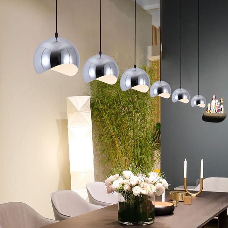 Minimalist Wavy Hemispherical with Pendant Lamp