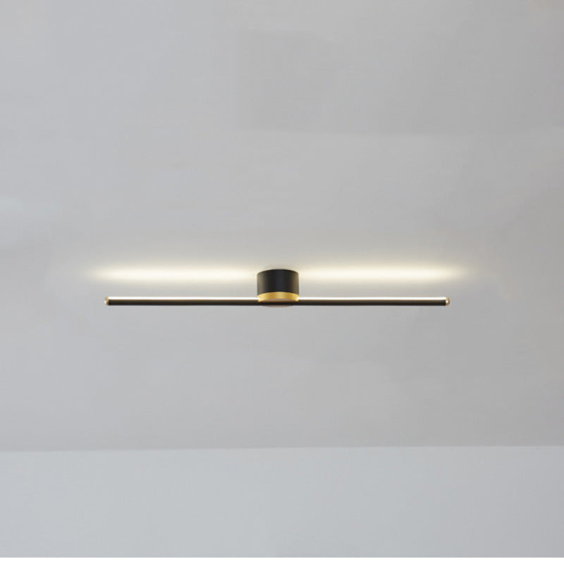 Minimalist Cylindrical Semi-Flush Mount Vanity Light