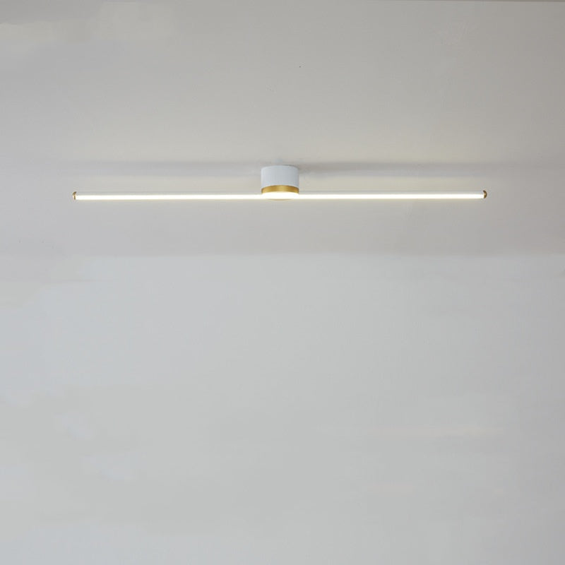 Minimalist Cylindrical Semi-Flush Mount Vanity Light