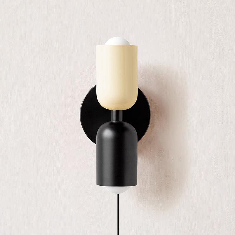 Contemporary Plug-In Double-Head Wall Light – Vibrant Colors