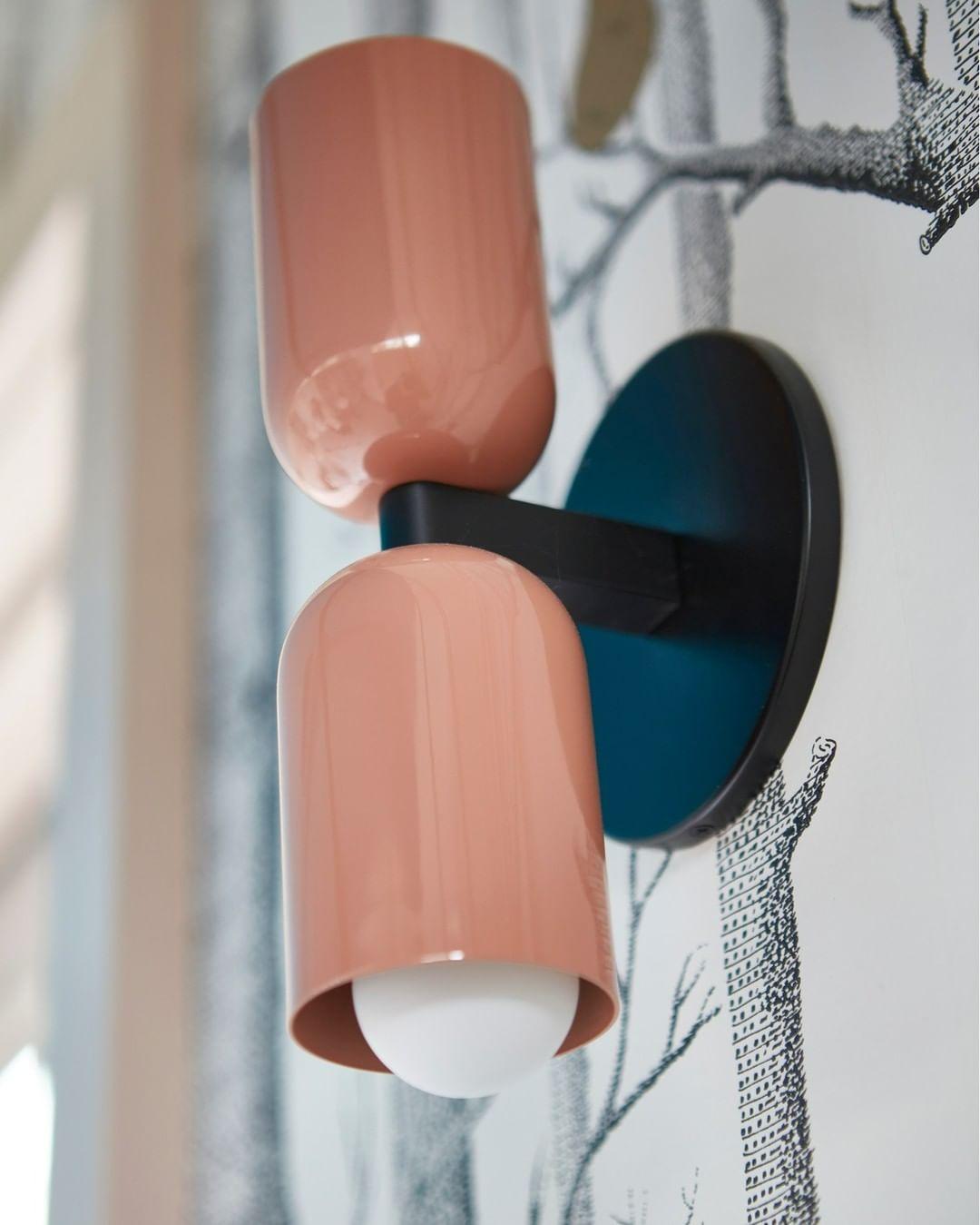 Contemporary Plug-In Double-Head Wall Light – Vibrant Colors