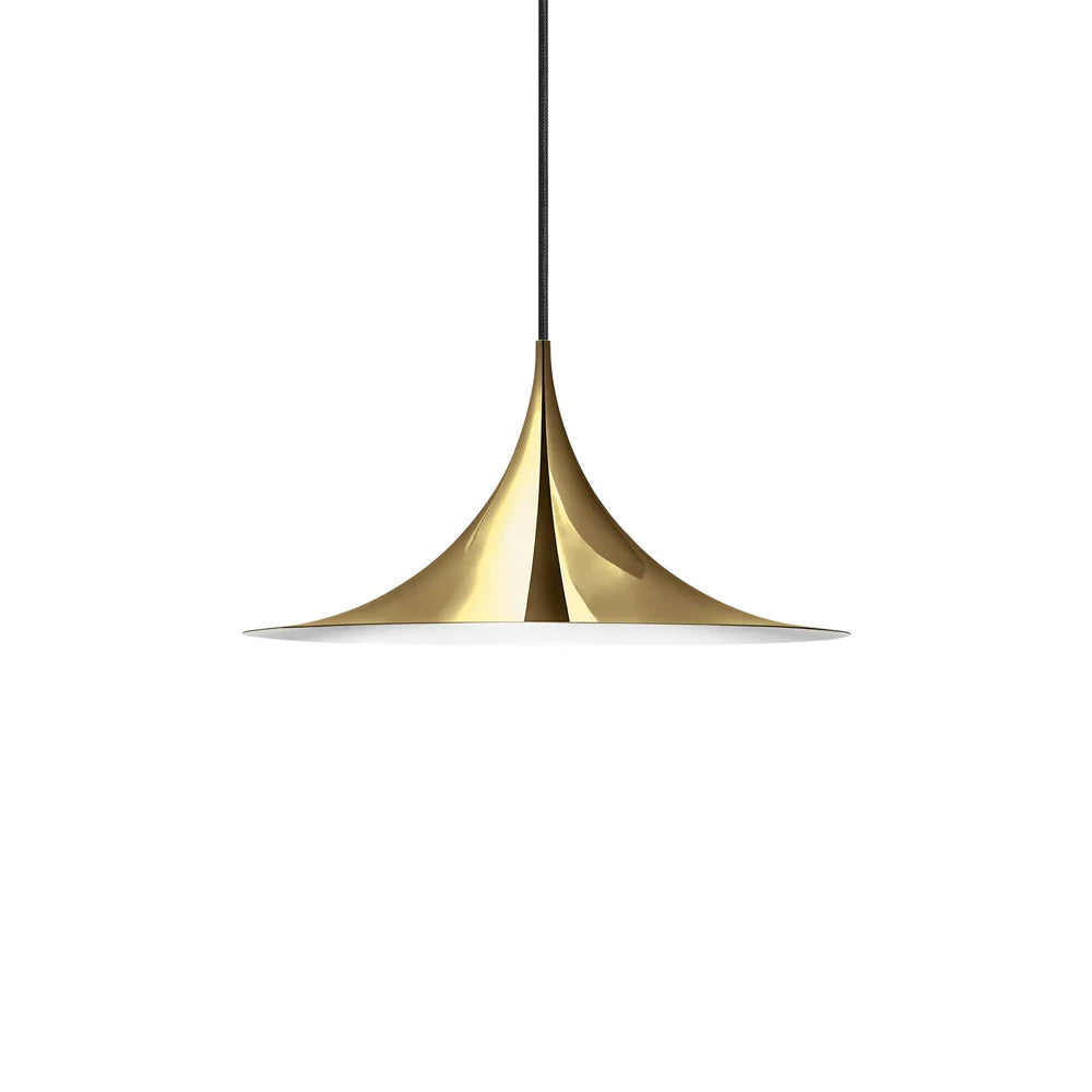 Minimalist Smoothly-Curved Cone Pendant Light