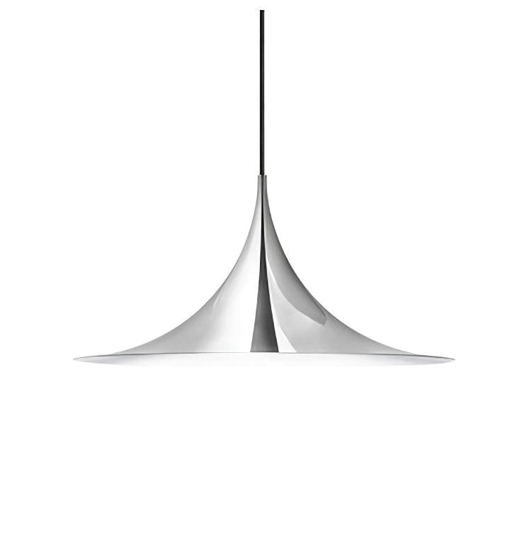 Minimalist Smoothly-Curved Cone Pendant Light